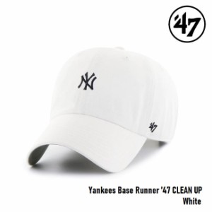 キャップ フォーティセブン '47 Yankees CLEAN UP Base Runner White MLB CAP ニューヨーク ヤンキース 