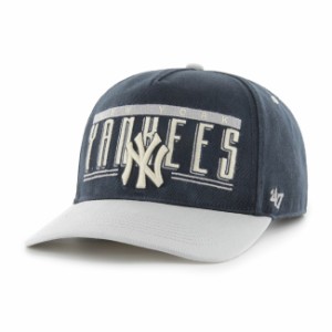 キャップ フォーティセブン '47 Yankees Double Header Base Line Navy x Gray MLB CAP ヒッチ ヤンキース