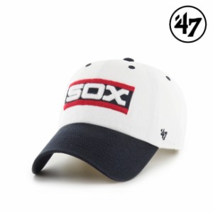 47 キャップ  '47 Brand フォーティセブン CLEAN UP White Sox Double Header Diamond White x Navy MLB CAP シカゴ・ホワイトソックス 