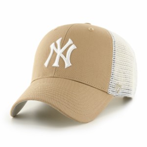 47 キャップ  メッシュキャップ '47 Brand フォーティセブン MVP Yankees Branson Khaki x White MLB CAP ニューヨーク ヤンキース 