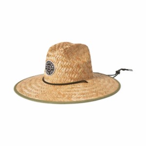 麦わら帽子 BRIXTON ブリックストン Crest Sun Hat メンズ レディース  ストローハット 帽子 つば広