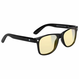 ゲーミンググラス Glassy LEONARD Black/Yellow Lens Gaming Glasses レオナルド 