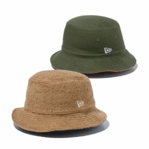 ニューエラ バケットハット バケハ NEWERA Bucket-01 Reversible Pile リバーシブル Beige/Olive ベージュ オリーブ パイル地 タオル地