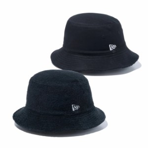 ニューエラ バケットハット バケハ NEWERA Bucket-01 Reversible Pile リバーシブル Black/Black ブラック パイル生地 タオル地 メンズ 