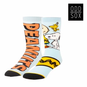 ピーナッツ スヌーピー ソックス ODD SOX オッドソックス PEANUTS SPLIT SOCKS 靴下 クルー丈 メンズ レディース