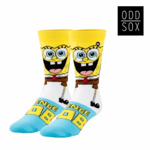 ソックス ODD SOX オッドソックス SPONGEBOB SMILEPANTS スポンジボブ SOCKS 靴下 クルー丈 メンズ レディース