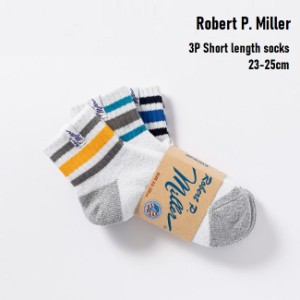 靴下 Robert P. Miller 3P Short length socks 23-25cm (318C) ロバートピーミラー レディース ソックス ３足セット ショートソックス