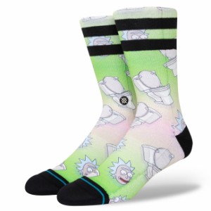 スタンス ソックス STANCE THE SEAT RICK & MORTY クルー丈 SOCKS 靴下 メンズ レディ