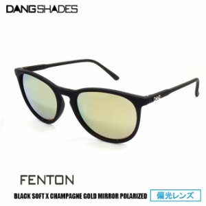 サングラス DANG SHADES ダン・シェイディーズ FENTON Black Soft x Champagne Gold Mirror Polarize