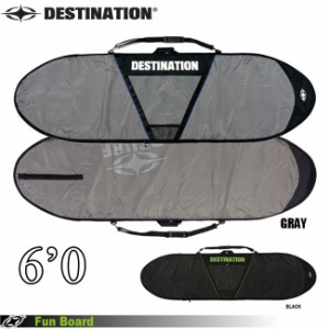 ボードケース ファンボード DESTINATION ディスティネーション V-CUT FUN 6’0" FUN BOARD シングルフィン サーフボード ハードケース