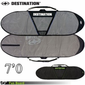 ボードケース ファンボード DESTINATION ディスティネーション V-CUT FUN 7’0" FUN BOARD ミッドレングス シングルフィン ハードケース