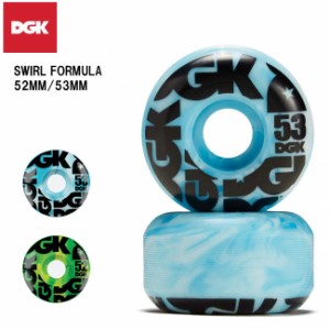 ウィール ディージーケー DGK SWIRL FORMULA WHEELS 52,53mm  スケートボード