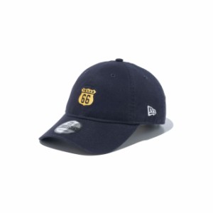 ニューエラ キャップ NEW ERA 9TWENTY 920 ROUTE66 ルート66 Navy ネイビー メンズ レディース 帽子 アジャスタブル サイズ調整可能