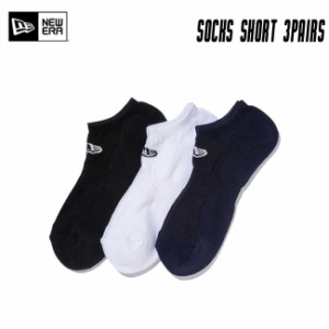 靴下 NEWERA ニューエラ 3パック ソックス ショート 3Pack Socks Short メンズ くつした