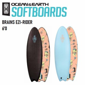 ソフトボード OCEAN&EARTH BRAINS EZI-RIDER 6'0" JACK IRVINE サーフボード サーフィン スポンジボ