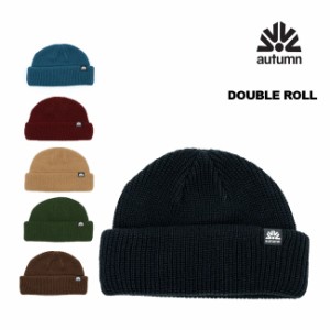 ビーニー  AUTUMN オータム DOUBLE ROLL BEANIE 23-24 ニット帽 SNOWBOARD スノーボード SKATE SK8