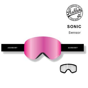 新品未使用ASHBURY SONIC SENSOR ピンクミラー スペアレンズ付 新品未使用ASHBURY SONIC SENSOR ピンクミラー スペアレンズ付