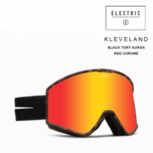 ゴーグル エレクトリック ELECTRIC KLEVELAND  BLACK TORT NURON / RED CHROME CONTRAST 23-24 クリーブランド JAPAN FIT エレク ゴーグ