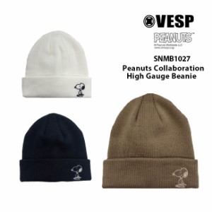 ベスプ VESP PEANUTS COLLABORATION HIGH GAUGE BEANIE SNMB1027 23-24  スノーボード ビーニー ニット帽