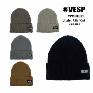 ベスプ VESP  LIGHT RIB KNIT BEANIE  VPMB1021  23-24 スノーボード ニット帽 帽子  防寒