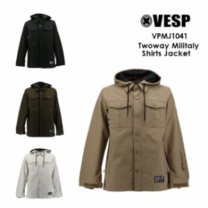 べスプ VESP TWOWAY MILITALY SHIRTS JACKET  VPMJ1041 23-24 スノーボードウェア ジャケット ウェアー