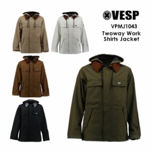 べスプ VESP TWOWAY WORK SHIRT JACKET  VPMJ1043 23-24 スノーボードウェア ジャケット ウェアー