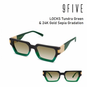 サングラス 9five LOCKS Tundra Green & 24K Gold Sepia Gradation ナインファイブ ロックス HIP HOP界やNBAからも支持