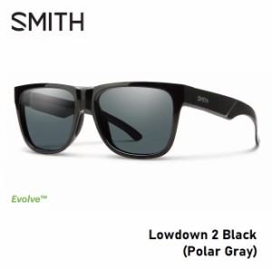 サングラス スミス SMITH Lowdown 2 Black (Polar Gray）ローダウン2 偏光レンズ