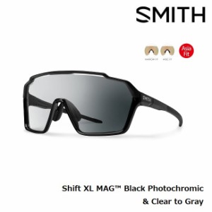 サングラス スミス SMITH Shift XL MAG Black (Photochromic Clear to Gray & Clear) 調光レンズ  ASIA FIT マグネットレンズ アウトドア