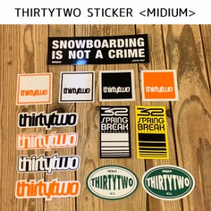 サーティーツー ステッカー THIRTYTWO STICKER MIDIUM シール スノーボード スノボ 32