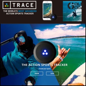 【小型GPSセンサー】TRACE トレース データ計測 ライディング追跡 GoPro自動編集  サーフィン スノーボ