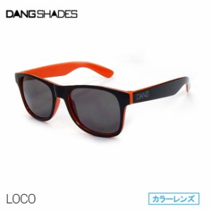 サングラス DANG SHADES ダン・シェイディーズ LOCO ロコ RAISED Black Gloss Orange Two-Tone x Black