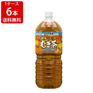 送料無料　伊藤園　むぎ茶　2000ml(2L)ペットボトル（1ケース/6本入り）　（北海道・沖縄＋890円）