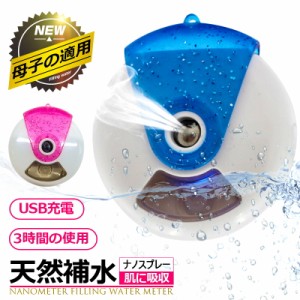 フェイススチーマー ナノスプレー 補水 水分補給 保湿 15ml ミニ加湿器 ナノミスト 携帯式 USB充電式 使用簡単 毛穴 美白 スキンケア