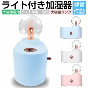 加湿器 卓上加湿器 Type-C充電 空気浄化 花粉対策 乾燥対策 大容量 350ml 頻繁注水不要 省エネ 超静音 軽量 