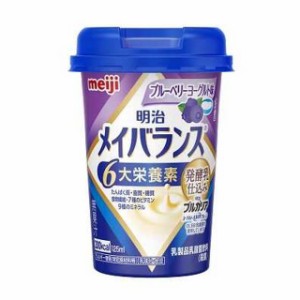 ◆明治メイバランスMiniカップ　（ブルーベリーヨーグルト味） 125ml【24個セット】