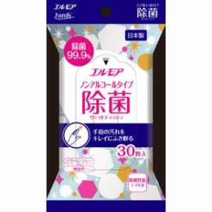 エルモアhandy除菌99.9％ノンアルコール 30枚