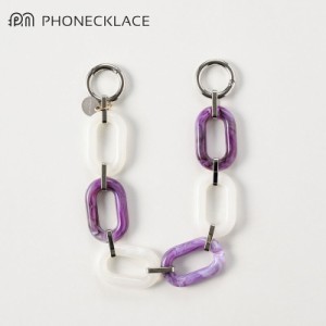 PHONECKLACE ハンドチェーンストラップ ツートーン スマホiPhone用 ショットトラップ ショート 手首 外出 韓国 女性 プレゼント ギフト