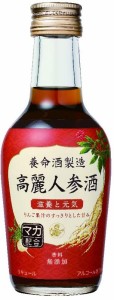 1ケース単位 一部地域送料無料!( ヤマト運輸指定)リキュール 高麗人参酒 200ml瓶 1ケース単位24本入り 養命酒製造