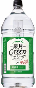 韓国焼酎 25度 鏡月グリーン 4Ｌ ペットボトル 4000ml サントリー