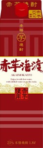 ギフト プレゼント 焼酎 本格芋焼酎 25度 赤芋海渡 1.8Lパック 6本 合同酒精 一部地域送料無料