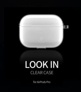 Airpods3ケース Airpods Pro2ケース Airpods Proケース iFace ルック イン クリア AirPods 第3世代 TPU カラビナ リング 付き 落下防止 