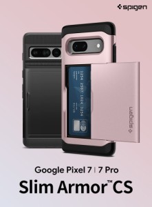 Pixel7 ケース Pixel7 Pro ケース カード収納 米軍MIL規格取得 シュピゲン スリムアーマーCS 二重構造 Google ピクセル7 カバー 耐衝撃 