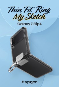 Galaxy Z Flip4 ケース クリア Dリング カスタマイズ SC-54C SCG17 レンズ保護 シン・フィット・リングマイスケッチ シュピゲン ワイヤレ