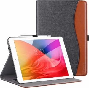 iPad 10.2 ケース iPad 第9世代/第8世代/第7世代 ケース 耐衝撃 高級PUレザー製 ペンシル収納 オートスリープ機能 ポケット付き 手帳型 