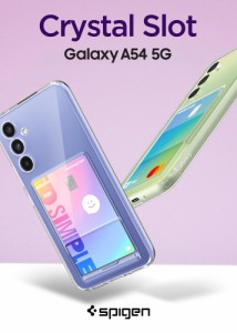 Galaxy A54 ケース 耐衝撃 カードケース クリスタル・スロット シュピゲン SC-53D SCG21 米軍MIL規格取得 カメラ保護 傷つけ防止 docomo 