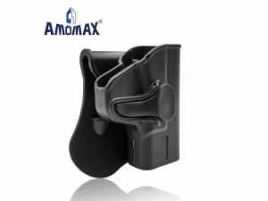 AMOMAX QR-Tactical ホルスター (リアルサイズ S&W M&P Shield 40 3.1in/9mm 3.1in) BLACK