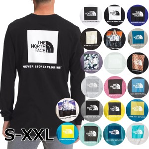 ノースフェイス Tシャツ メンズ 長袖Tシャツ S-XXL 海外限定 ロンT バックプリント ボックスロゴ Tシャツ 大きいサイズ The North Face M