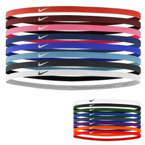 NIKE ナイキ 細い ヘアバンド レディース スキニー ヘッドバンド スポーツ 8本セット 8色パック マルチカラー Nike Skinny Hairbands 