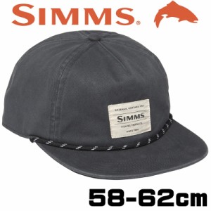 SIMMS シムス キャップ メンズ ロープ グレー ブラック 大きいサイズ 深め コットン おしゃれ ブランド ロゴ 帽子 野球帽 釣り 帽子 アウ